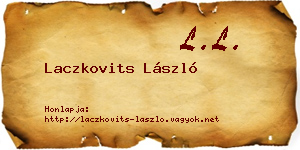 Laczkovits László névjegykártya