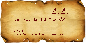 Laczkovits László névjegykártya